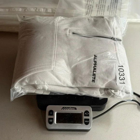 Alphalete White Cropped Quarter Zip Hoodie Sweatshirt Athletic Small Comfort Gym - Picture 14 of 14